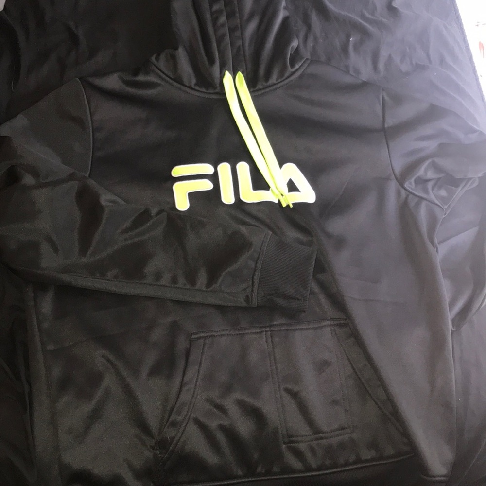 FILS fleece pullover hoodie